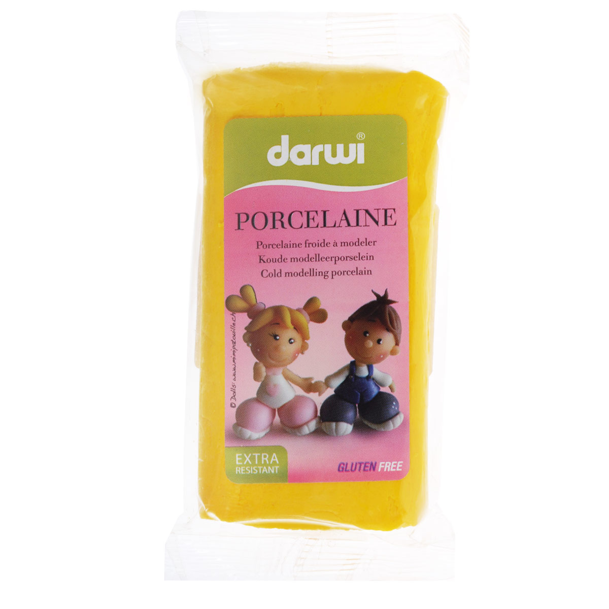 Масса для лепки Darwi Porcelaine, цвет: желтый (700), 150 г357002_700 Масса для лепки Darwi Porcelaine, цвет: желтый (700), 150 г357002_700Масса Darwi Porcelaine - это самозатвердевающая полимерная глина, предназначенная для лепки. Уже готова к использованию. После полного высыхания (от нескольких часов до нескольких дней в зависимости от размера работы) масса становится очень твердой и дает небольшую усадку. Влагоустойчива при высыхании. После отверждения можно покрывать лаком, красками. Не рекомендуется давать детям до 3-х лет. Транспортировка и хранение массы возможно при температуре 5-25°С.