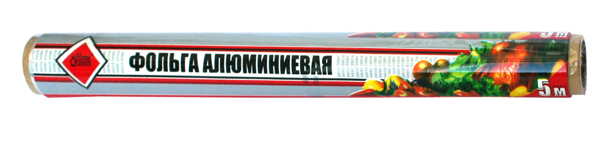 Фольга алюминиевая Home Queen, 5 м. 5085950859 Фольга алюминиевая Home Queen, 5 м. 5085950859Фольга алюминиевая Home Queen применяется для хранения, запекания и транспортировки продуктов. Позволяет приготовить мясо, курицу, овощи с сохранением вкуса и аромата, без масла и жира, усиливает аромат приправ. Пища готовиться в собственном соку. Предохраняет от запахов кухню, защитит духовку от загрязнений. Длина: 5 м. Ширина: 30 см.