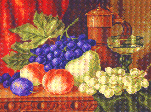 Набор для вышивания крестом Вкус осени, 37 см х 49 см. 1103176885 Набор для вышивания крестом Вкус осени, 37 см х 49 см. 1103176885Набор для вышивания крестом Вкус осени поможет вам создать свой личный шедевр - красивую картину, вышитую нитками мулине в технике счетный крест. Работа, выполненная своими руками, станет отличным подарком для друзей и близких! Набор содержит: - канва №5,5 (хлопок) с нанесенным цветным рисунком, - мулине (100% хлопок), - игла, - инструкция на русском языке.