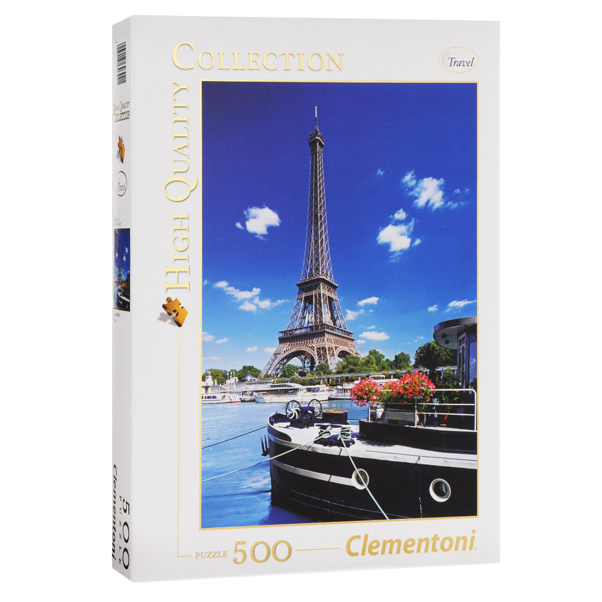 Clementoni Париж. Пазл, 500 элементов30302 Clementoni Париж. Пазл, 500 элементов30302Пазл Clementoni Париж, без сомнения, придется по душе вам и вашему ребенку. Собрав этот пазл, включающий в себя 500 элементов, вы получите великолепную картину с изображением Эйфелевой башни. Каждая деталь имеет свою форму и подходит только на своё место. Нет двух одинаковых деталей! Пазл изготовлен из картона высочайшего качества. Все изображения аккуратно отсканированы и напечатаны на ламинированной бумаге. Пазл - великолепная игра для семейного досуга. Сегодня собирание пазлов стало особенно популярным, главным образом, благодаря своей многообразной тематике, способной удовлетворить самый взыскательный вкус. А для детей это не только интересно, но и полезно. Собирание пазла развивает мелкую моторику у ребенка, тренирует наблюдательность, логическое мышление, знакомит с окружающим миром, с цветом и разнообразными формами.