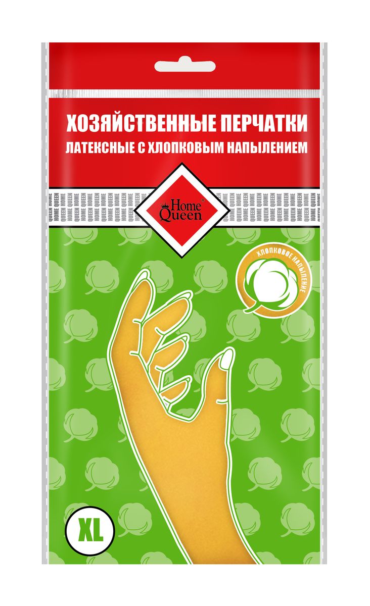 Перчатки латексные Home Queen, с хлопковым напылением. Размер XL. 53736 - Home Queen53736 Перчатки латексные Home Queen, с хлопковым напылением. Размер XL. 53736 - Home Queen53736Перчатки Home Queen защитят ваши руки от воздействия бытовой химии и грязи. Подойдут для всех видов хозяйственных работ. Выполнены из латекса с хлопковым напылением.