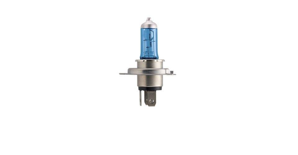Лампа автомобильная галогенная Philips CrystalVision, для фар, цоколь H4 (P43t), 12V, 60/55W12342CVB1 (бл.) Лампа автомобильная галогенная Philips CrystalVision, для фар, цоколь H4 (P43t), 12V, 60/55W12342CVB1 (бл.)Автомобильная галогенная лампа Philips CrystalVision произведена из запатентованного кварцевого стекла с УФ-фильтром Philips Quartz Glass. Кварцевое стекло Philips с УФ фильтром в отличие от обычного твердого стекла выдерживает гораздо большее давление смеси газов внутри колбы, что препятствует быстрому испарению вольфрама с нити накаливания. Кварцевое стекло выдерживает большой перепад температур, при попадании влаги на работающую лампу изделие не взрывается и продолжает работать. Лампы Philips CrystalVision имеют мощный белый свет с цветовой температурой 4300К. Разработаны для водителей, которым необходимо яркое освещение на дороге и важен индивидуальный стиль. Увеличенная светоотдача позволяет гораздо лучше различать дорожные знаки и препятствия. Лампы подходят для всех погодных условий, особенно ощутимый визуальный комфорт при поездках в ночное время. Автомобильные галогенные лампы Philips удовлетворят все нужды автомобилистов: дальний свет, ближний свет,...