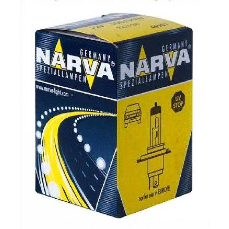 Лампа автомобильная Narva Rally H4 12V-100/90W (P43t) 4890148901 Лампа автомобильная Narva Rally H4 12V-100/90W (P43t) 4890148901Галогенные лампы NARVA пригодны для всех современных автомобилей, оборудованных фарами головного света, предусматривающими использование галогенных ламп. Эти лампы могут использоваться круглый год в любых погодных условиях Напряжение: 12 вольт