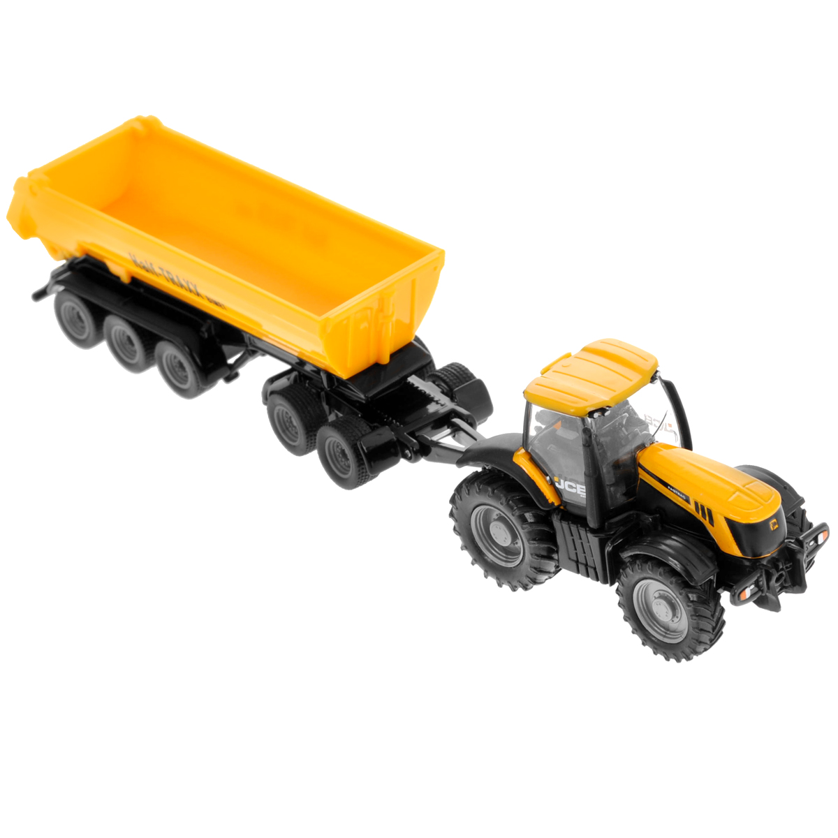 Siku Трактор JCB 8250 с прицепом-кузовом