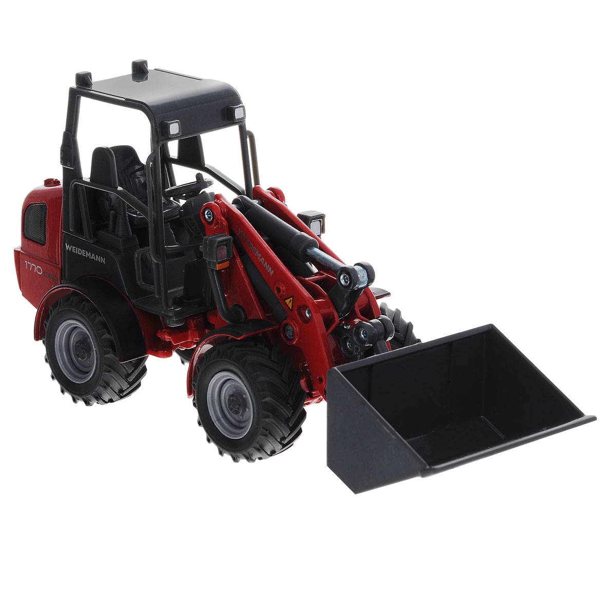 Siku Трактор Weidemann Hoftrac3059 Siku Трактор Weidemann Hoftrac3059Коллекционная модель Siku Трактор Weidemann Hoftrac выполнена в виде точной копии трактора с ковшом в масштабе 1/32. Такая модель понравится не только ребенку, но и взрослому коллекционеру и приятно удивит вас высочайшим качеством исполнения. Корпус трактора выполнен из металла, а кабина трактора и ковш выполнены из пластика. Стрела и ковш поднимаются и опускаются. Колесики модели вращаются. Коллекционная модель отличается великолепным качеством исполнения и детальной проработкой, она станет не только интересной игрушкой для ребенка, интересующегося агротехникой, но и займет достойное место в коллекции.
