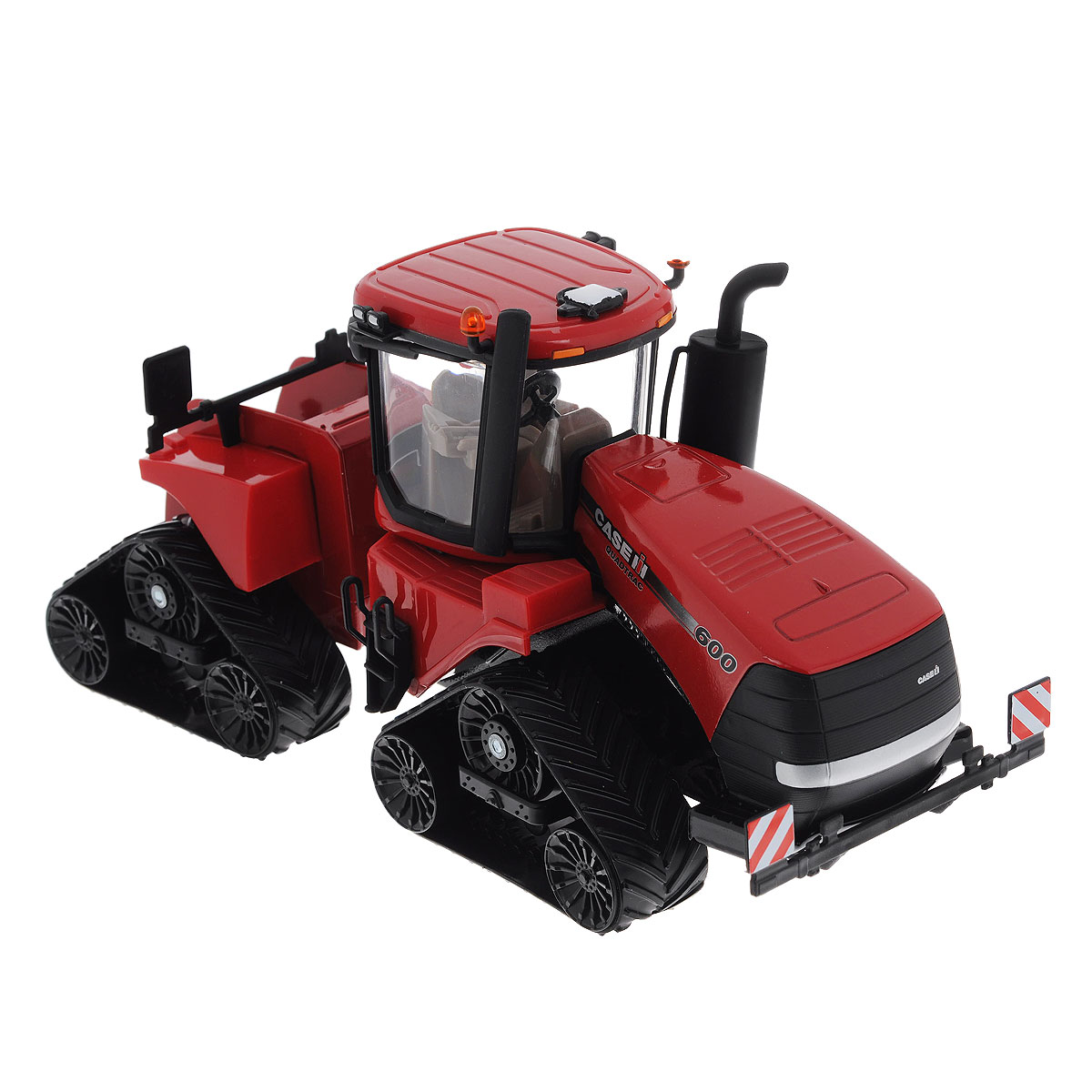 Siku Трактор Case IH Quadtrac 6003275 Siku Трактор Case IH Quadtrac 6003275Коллекционная модель Siku Трактор Case IH Quadtrac 600 выполнена в виде точной копии гусеничного трактора в масштабе 1/32. Такая модель понравится не только ребенку, но и взрослому коллекционеру и приятно удивит вас высочайшим качеством исполнения. Корпус трактора выполнен из металла, кабина из пластика, а стекла кабины трактора из прозрачного пластика. Трактор снабжен гусеничным механизмом со свободным ходом, что обеспечивает игрушке устойчивость и хорошую проходимость. Кабина трактора снимается. Колесики модели вращаются. Коллекционная модель отличается великолепным качеством исполнения и детальной проработкой, она станет не только интересной игрушкой для ребенка, интересующегося агротехникой, но и займет достойное место в коллекции.