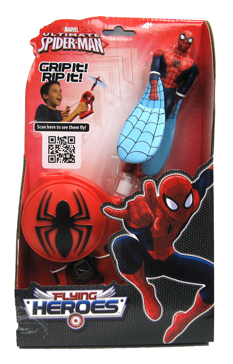 Игрушка I-Star Летающий герой. Spider-Man52253 Игрушка I-Star Летающий герой. Spider-Man52253Игрушка I-Star Летающий герой. Spider-Man приведет в восторг вашего малыша, ведь это супергерой, который действительно летает! Игрушка выполнена из яркого прочного пластика в виде Человека-Паука. Руки у него плавно переходят в крылья-лопасти, изготовленные из легкого вспененного полимера. Комплект включает специальное ручное устройство для запуска игрушки, оформленное знаменитым рельефным логотипом Человека-Паука. Необходимо поместить в отверстие в верхней части устройства основание игрушки и вытянуть из устройства веревочку. Активизируется специальный механизм, и супергерой взлетит в воздух! Ребенку понравится наблюдать, как игрушка быстро и легко планирует, и он не захочет с ней надолго расставаться ни дома, ни на улице! Порадуйте его таким замечательным подарком!