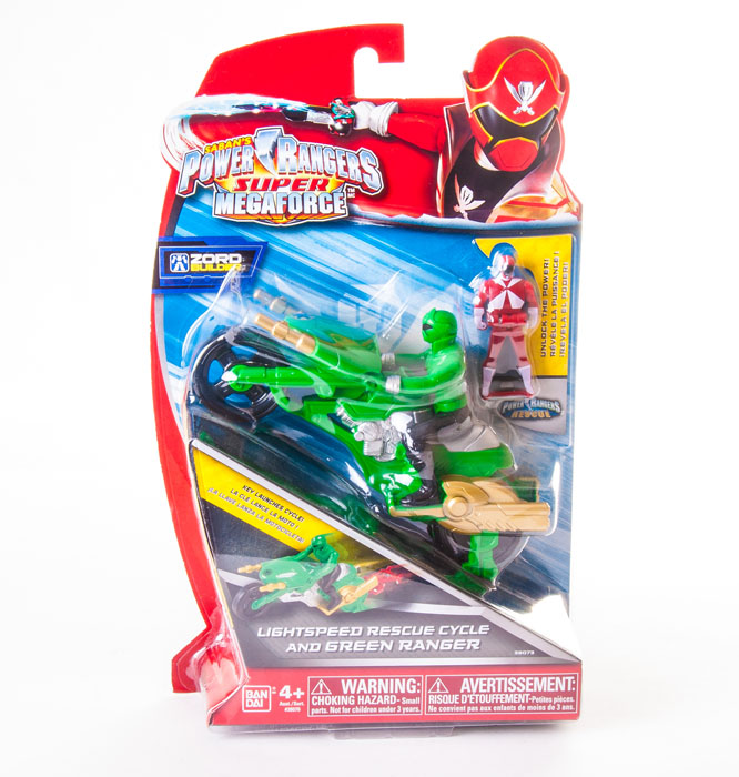Набор фигурок Power Rangers Рейнджер на мотоцикле, цвет: зеленый, 3 шт38070/38073 зеленый Набор фигурок Power Rangers Рейнджер на мотоцикле, цвет: зеленый, 3 шт38070/38073 зеленыйНабор фигурок Power Rangers Рейнджер на мотоцикле станет прекрасным подарком для вашего ребенка. В набор входит: 2 фигурки рейнджеров, мотоцикл. Фигурки выполнены из прочного пластика ярких цветов. Инертный двигатель мотоцикла приходит в движение при помощи специального ключа (входит в комплект). Ваш ребенок будет часами играть с этой фигуркой, придумывая различные истории с участием любимого героя. Могучие рейнджеры - американский телесериал в жанре токусацу, созданный компанией Saban в 1993 году на основе японского сериала Super Sentai Show. С 2003 года производился компанией Disney.