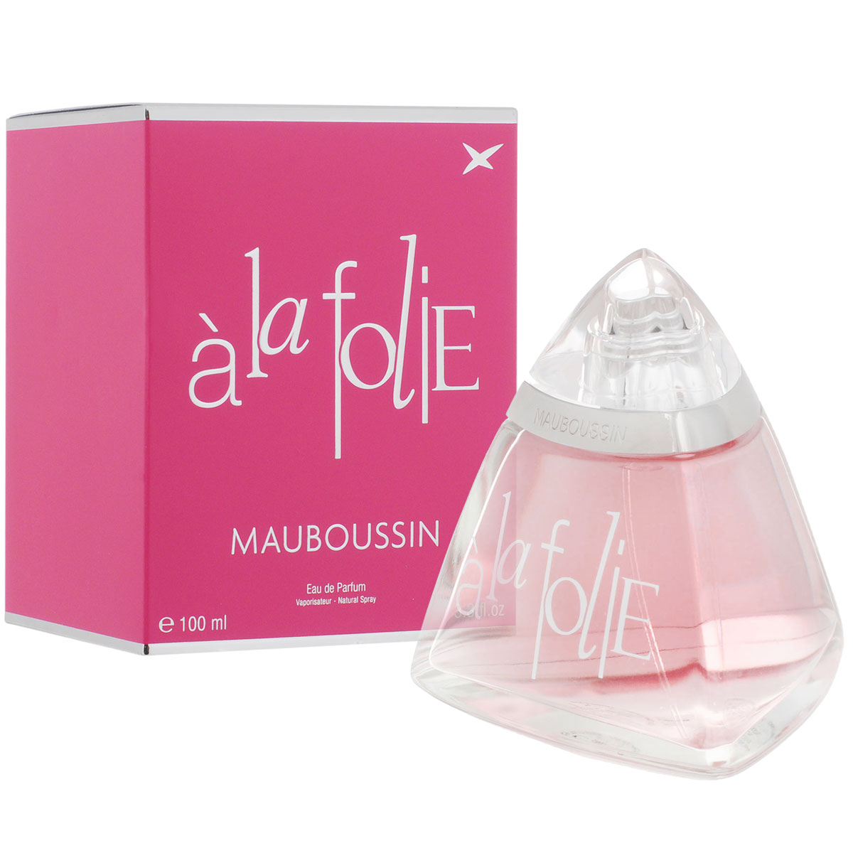 Mauboussin Парфюмерная вода A La Folie, женская, 100 млMBCAT051 Mauboussin Парфюмерная вода A La Folie, женская, 100 млMBCAT051Новый аромат от Mauboussin “A La Folie” - ода радости, хорошего настроения и позитивных эмоций. “A la folie” - история о любви к самой себе. Классификация аромата : цветочный, фруктовый, свежий. Пирамида аромата : Верхние ноты: лимон, аккорд малины с шампанским. Ноты сердца: жасмин, красное яблоко, роза. Ноты шлейфа: амбра, карамель, ваниль. Ключевые слова Яркий, легкий, свежий! Самый популярный вид парфюмерной продукции на сегодняшний день - парфюмерная вода. Это объясняется оптимальным балансом цены и качества - с одной стороны, достаточно высокая концентрация экстракта (10-20% при 90% спирте), с другой - более доступная, по сравнению с духами, цена. У многих фирм парфюмерная вода - самый высокий по концентрации экстракта вид товара, т.к. далеко не все производители считают нужным (или возможным) выпускать свои ароматы в виде духов. Как...