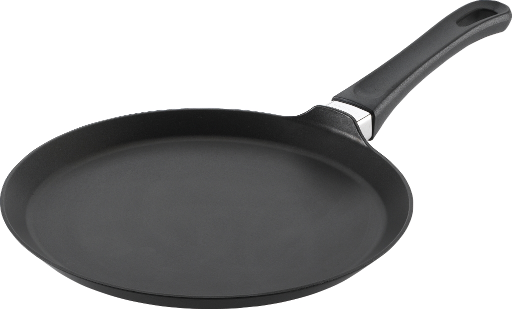 Сковорода для омлета и блинчиков Scanpan Classic, с керамическим покрытием. Диаметр 25 см42251200 Сковорода для омлета и блинчиков Scanpan Classic, с керамическим покрытием. Диаметр 25 см42251200Сковорода Scanpan Classic изготовлена из 100% перерабатываемого алюминия, отлитого под давлением. Не содержит и не выделяет при нагревании PFOA. Специальное антипригарное титано-керамическое покрытие обеспечивает дополнительную прочность и исключительную износостойкость. Изделие имеет толстое дно для равномерного нагрева всей поверхности. Рукоятка выполнена из термостойкого бакелита, она не нагреваются длительное время и выдерживает температуру до 260°С. Подходит для газовых, электрических, стеклокерамических и галогенных плит. Не подходит для индукционных плит. Можно мыть в посудомоечной машине. Выдерживает нагрев в духовке. Диаметр (по верхнему краю): 25 см. Высота стенки: 2,5 см. Длина ручки: 18 см.
