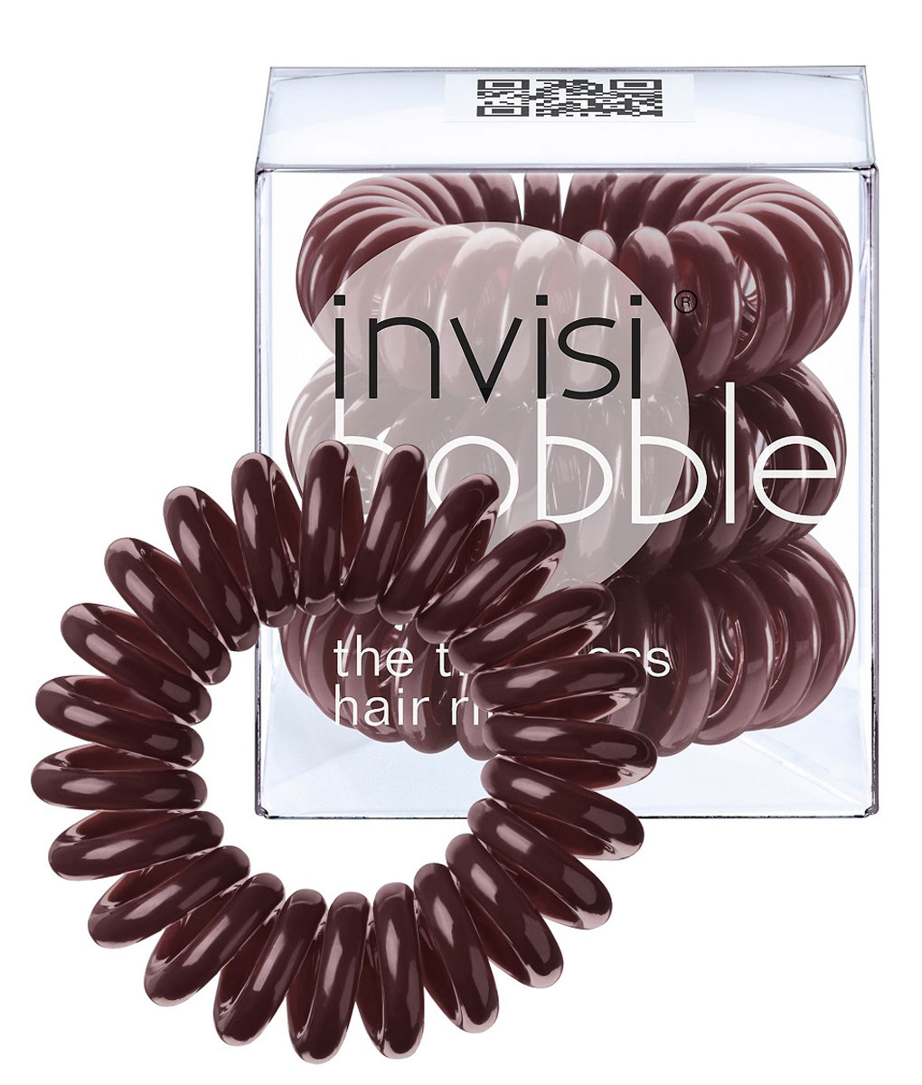Invisibobble Резинка-браслет для волос Chocolate Brown, 3 шт3004 Invisibobble Резинка-браслет для волос Chocolate Brown, 3 шт3004Столь необычная форма браслетов-резинок Invisibobble дает множество преимуществ. Резинка не оставляет заломов на волосах. При длительном ношении, например целый день, снимая резинку вы не почувствуете усталость волос. Оригинально смотрится на волосах. Отлично сохраняет свою форму и надежно фиксирует прическу. Не мокнет. Не травмируют волосы, в отличии от обычных резинок, нет трения, зажимов отдельных волосков или прядей. Подходят как для любого типа волос, так и не имеют ограничений по возрасту. Вам понравятся яркие цвета, а так же их можно использовать как стильные браслеты. Товар сертифицирован.