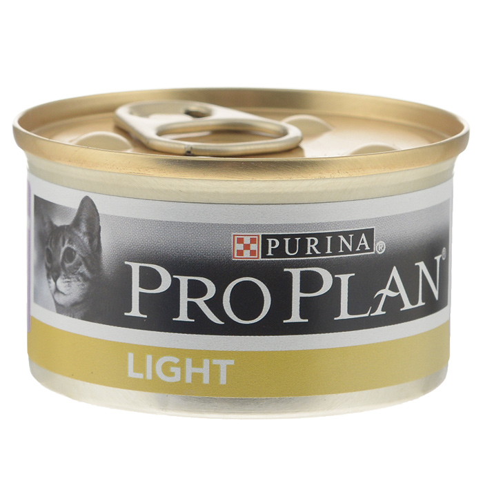 Консервы для кошек Pro Plan Light, низкокалорийные, с индейкой, 85 г12065874 Консервы для кошек Pro Plan Light, низкокалорийные, с индейкой, 85 г12065874Консервы для кошек Pro Plan Light - полнорационный консервированный корм для взрослых кошек с избыточным весом. Кусочки индейки в подливе. Корм имеет высокое содержание индейки. Тщательно отобранные ингредиенты. Состав: мясо и субпродукты (из которых 8% индейка), экстракты растительных белков, злаки, рыба и продукты переработки рыбы, сахара, минеральные вещества. Добавленные вещества (на 1 кг): витамин А 1065 МЕ; витамин D3 145 МЕ; железо 10,2 мг, йод 0,39 мг; медь 0,97 мг; марганец 1,8 мг; цинк 27,6 мг; селен 0,023 мг. С консервантами. Гарантируемые показатели: влажность 80,0%, белок 12,0%, жир 3,5%, сырая зола 2,2%, сырая клетчатка 0,07%. Товар сертифицирован.