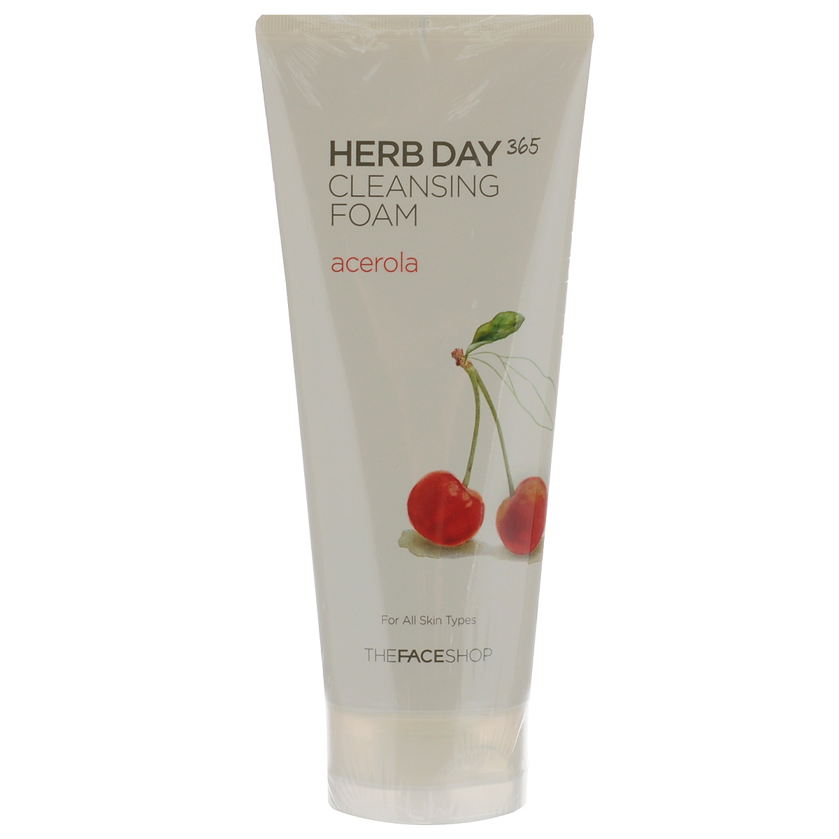 The Face Shop Пенка для умывания Herb Day 365, очищающая, с экстрактом ацеролы, для всех типов кожи, 170 млУТ000000798 The Face Shop Пенка для умывания Herb Day 365, очищающая, с экстрактом ацеролы, для всех типов кожи, 170 млУТ000000798Любая кожа нуждается в нежном тщательном уходе. Насыщенная активными компонентами формула пенки очищает кожу от загрязнений, сохраняя при этом ее естественный жировой и водный баланс. Молочные протеины и лактоза активно питают клетки кожи, позволяя надолго сохранить красоту и молодость, а экстракт вишни защищает от воздействия свободных радикалов. Благодаря входящим в состав фруктовым кислотам, роговой слой становится более упругим и эластичным, а на коже разглаживаются мелкие морщины. Товар сертифицирован.