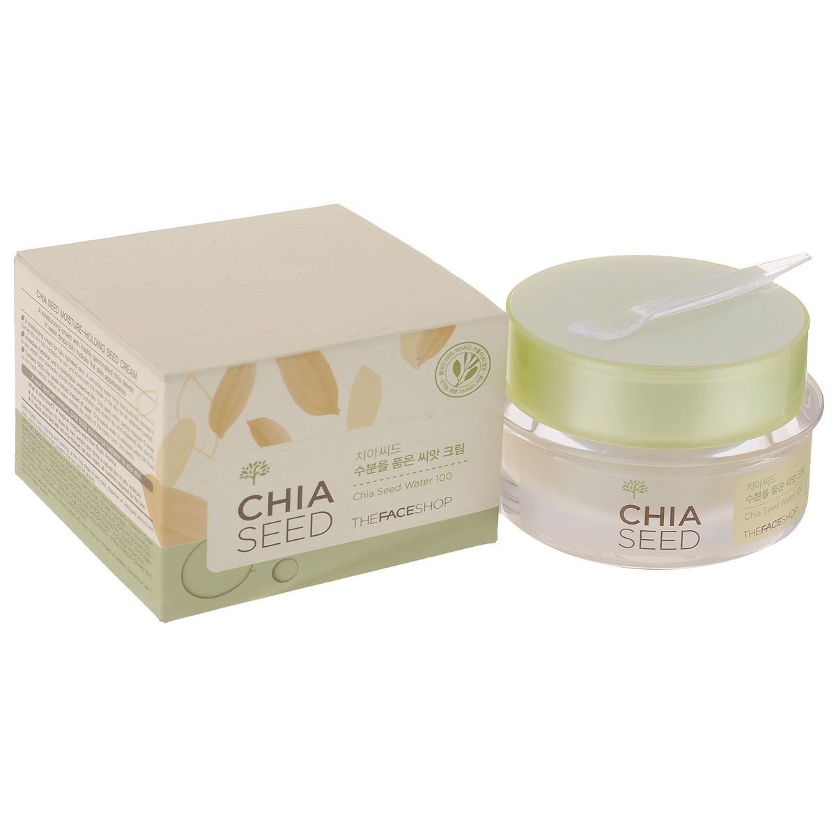 The Face Shop Крем для лица Chia Seed Water 100, увлажняющий, 50 млУТ000000794 The Face Shop Крем для лица Chia Seed Water 100, увлажняющий, 50 млУТ000000794Крем для лица Chia Seed Water 100 - прекрасное средство для увлажнения и питания кожи. В состав крема входит вытяжка из семян Чиа, содержащих в себе клетчатку, омега-3 кислоты, обладает антиоксидантным свойствами. Насыщает кожу, удерживая влагу в течение всего дня. Товар сертифицирован.