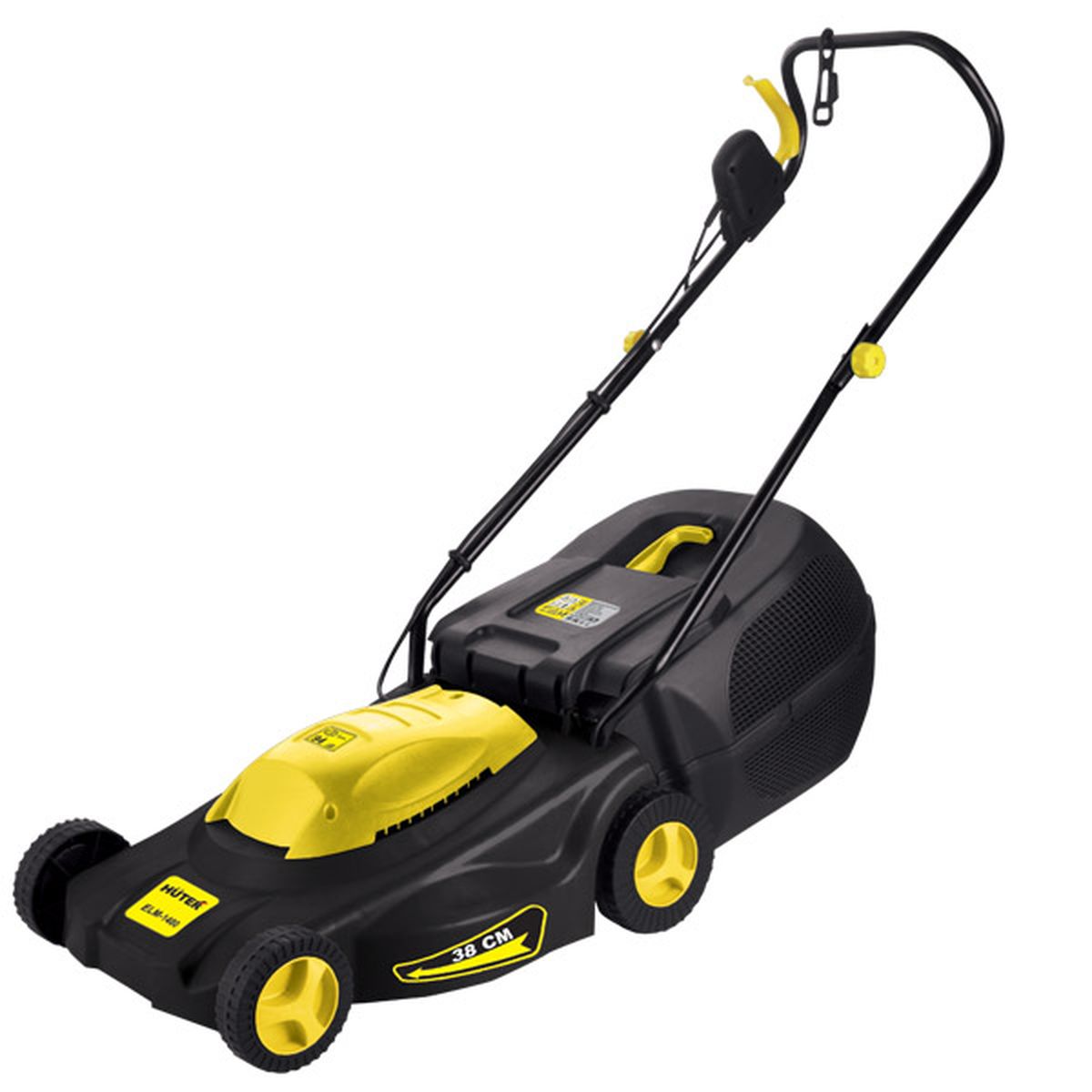Газонокосилка Huter ELM 1400ELM 1400 Газонокосилка Huter ELM 1400ELM 1400Электрическая газонокосилка Huter ELM 1400 используется для стрижки травы на даче или на приусадебном участке. Рукоятку можно складывать - для удобной транспортировки и хранения аппарата. Пластиковый корпус не подвержен коррозии. Ширина обработки за один проход составляет 38 см. Электрическая косилка отличается бесшумной работой и отсутствием токсичных выхлопов. Работа без остановок. Вместительный травосборник способствует увеличению продолжительности рабочего цикла электрической газонокосилки. Удобство хранения: благодаря складной рукоятке газонокосилка занимает меньше пространства при хранении или транспортировке. Комфорт передвижения: большие колеса не портят газон, гарантируют комфортное движение. Преимущества: Тихая работа; Отсутствие токсичных выхлопов; Пластиковый корпус не подвержен коррозии; Блокировка случайного запуска; 3 уровня регулировки высоты скашивания. Двигатель: электрический. Тип питания:...