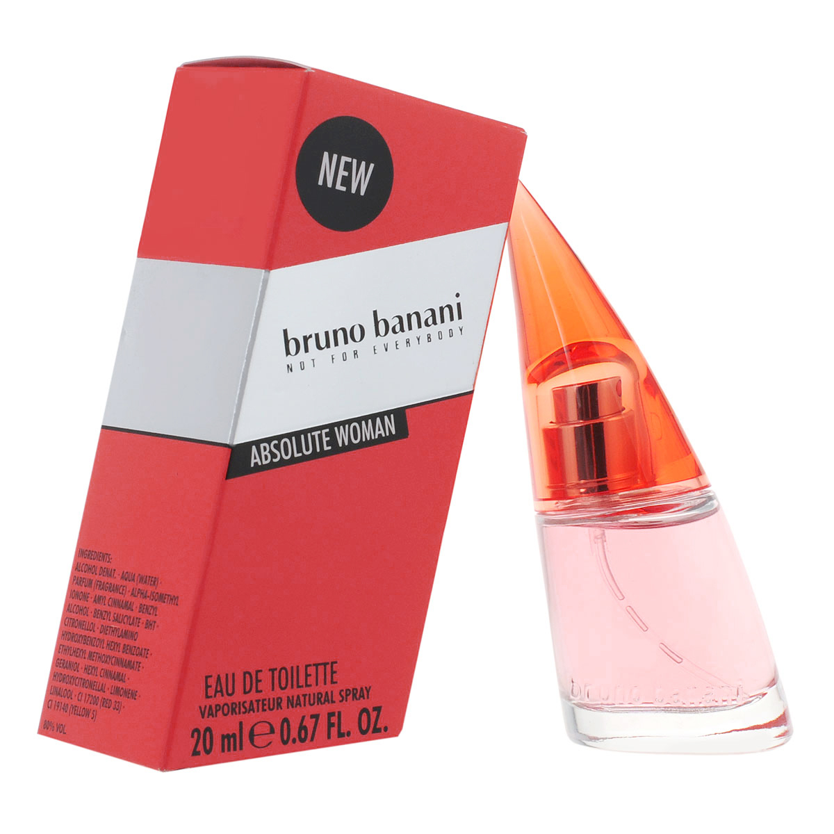Bruno Banani Туалетная вода Absolute Woman, женская, 20 мл0737052904177 Bruno Banani Туалетная вода Absolute Woman, женская, 20 мл0737052904177Новый женский аромат Absolute Woman от Bruno Banani. Характер: веселая, может быть паинькой, а потом мгновенно перевоплощаться в шалунью и соблазнительницу. Легко приспосабливается к любым жизненным ситуациям. Классификация аромата : цветочный, фруктовый. Пирамида аромата : Верхние ноты: розовый грейпфрут, розовый перец, бергамот, личи, ежевика. Ноты сердца: роза, календула, жасмин, апельсиновый цвет. Ноты шлейфа: амбра, ваниль, дубовый мох, мускус, пачули, белый кедр. Ключевые слова Игривый, женственный, соблазнительный! Туалетная вода - один из самых популярных видов парфюмерной продукции. Туалетная вода содержит 4-10% парфюмерного экстракта. Главные достоинства данного типа продукции заключаются в доступной цене, разнообразии форматов (как правило, 30, 50, 75, 100 мл), удобстве использования (чаще всего - спрей). Идеальна для дневного...