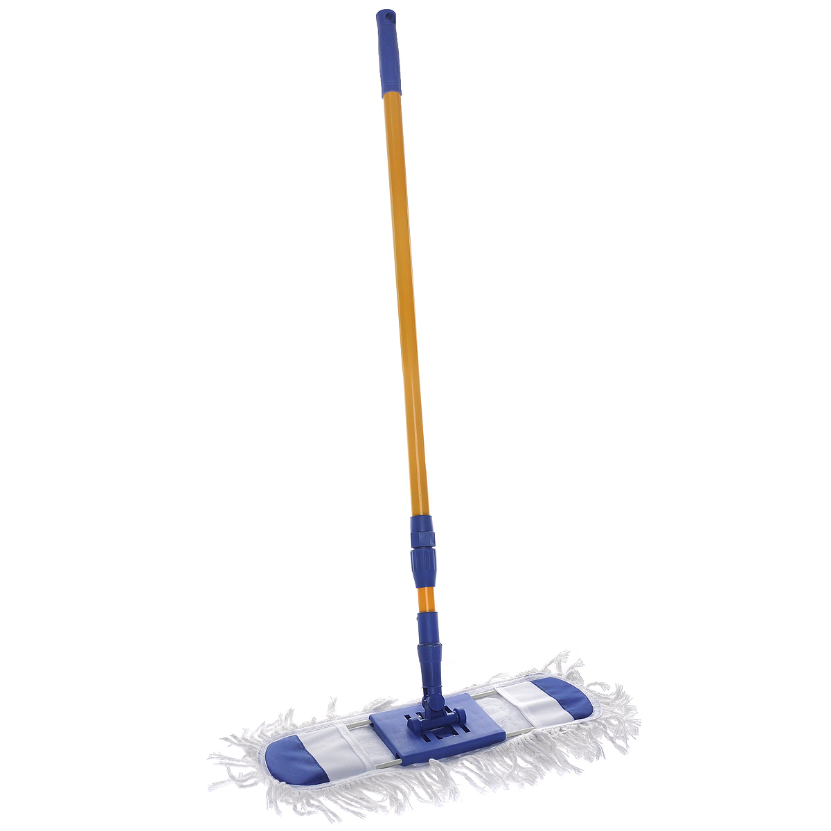 Швабра Home Queen MasterKlass-1 с телескопической ручкой, 82-128 см57234 Швабра Home Queen MasterKlass-1 с телескопической ручкой, 82-128 см57234Удобная швабра Home Queen MasterKlass-1, изготовленная из металла, полипропилена и хлопка, подходит для сухой и влажной уборки помещений, незаменима при уборке кафельных и паркетных полов. Телескопическая ручка обеспечит компактное хранение. Съемная насадка вбирает в себя крупный мусор и мельчайшие пылинки. Грязь легко удаляется с помощью споласкивания. Шарнирный механизм с поворотом на 360° позволяет вымыть пол в труднодоступных местах. Насадку можно стирать при температуре 95°С, с использованием синтетических средств. Оригинальная, современная, удобная швабра Home Queen MasterKlass-1 сделает уборку эффективнее и приятнее. Длина ручки: 82 см - 128 см. Размер насадки: 41 см х 16 см х 2 см.