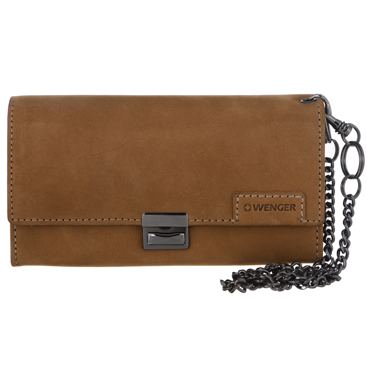 Портмоне мужское Wenger, цвет: коричневый. W11-18W11-18BROWN Портмоне мужское Wenger, цвет: коричневый. W11-18W11-18BROWNИзысканное мужское портмоне Wenger изготовлено из натурального нубука и оформлено декоративной прострочкой, а также тисненым логотипом и названием бренда на лицевой стороне. Изделие закрывается на замок-клапан, для которого в этой модели предусмотрено три отверстия. Внутри - четыре отделения для купюр, один отсек для мелочи на застежке-молнии и два кармана для бумаг. Обратная сторона дополнена сетчатым карманом. Изделие оснащено удобной ручкой-цепочкой. Портмоне упаковано в фирменную коробку. Модное портмоне Wenger займет достойное место среди вашей коллекции аксессуаров. По всем вопросам гарантийного и постгарантийного обслуживания рюкзаков, чемоданов, спортивных и кожаных сумок, а также портмоне марок Wenger и SwissGear вы можете обратиться в сервис-центр, расположенный по адресу: г. Москва, Саввинская набережная, д.3. Тел: (495) 788-39-96, (499) 248-56-56, ежедневно с 9:00 до 21:00. Подробные условия гарантийного обслуживания приведены в...