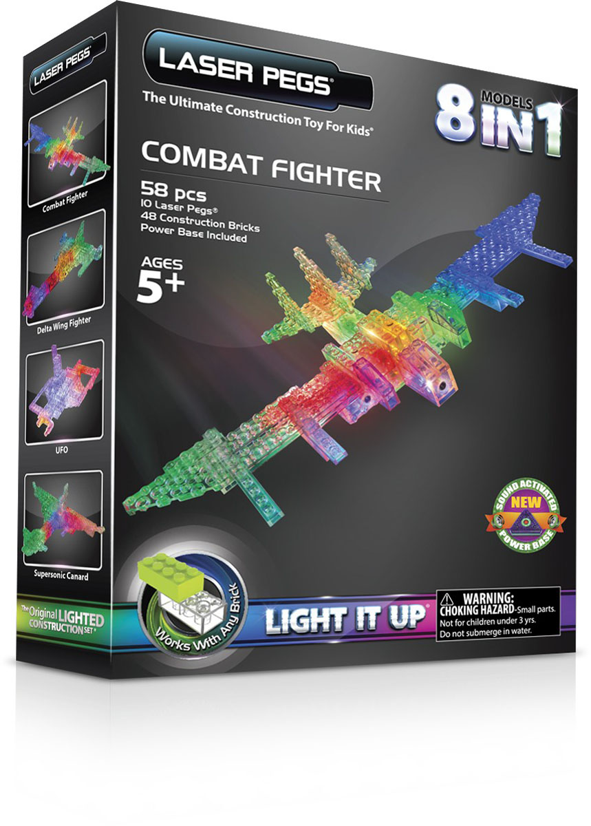 Laser Pegs Конструктор Воздушный транспорт 6 в 19005 Laser Pegs Конструктор Воздушный транспорт 6 в 19005Постройте свою неповторимую модель и включите двигатель! Яркий конструктор Laser Pegs Воздушный транспорт - отличный подарок для вашего ребенка. Построить мощный бомбардировщик, истребитель, вертолет, ракеты - все это возможно и невероятно легко со светящимися конструкторами от Laser Pegs. С помощью такого конструктора ваш малыш сможет собрать сразу шесть моделей летательных аппаратов! В комплекте вы также найдете базу питания, при включении которой подсвечивается вся построенная конструкция, и схематичную инструкцию по сборке. Соединяйте этот набор с другими конструкторами Laser Pegs Lego или Magformers и стройте без ограничения! Новые виды транспорта, фантастические монстры и волшебные животные - все это становится возможным. Конструктор Laser Pegs Воздушный транспорт - это органичное сочетание классики и новых технологий! Этот конструктор придется по душе каждому - одни останутся довольными высоким качеством изделия, вторых порадуют отличные развивающие функции,...