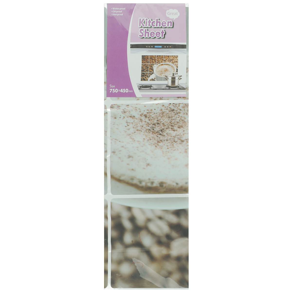 Экран защитный кухонный Bradex Кофе, 45 х 75 смTK 0139 Экран защитный кухонный Bradex Кофе, 45 х 75 смTK 0139Износостойкий полиэтиленовый экран Bradex Кофе на клейкой основе спасет вашу кухню от жирных пятен и других трудновыводимых загрязнений, избежать которых в процессе готовки не удается никому. Экран удобно чистить, он выполнен из нетоксичных материалов и способен выдерживать довольно высокие температуры. Наклейка с ароматным рисунком кофе будет замечательно смотреться не только на кухонном фартуке, но и на любой другой поверхности. Готовьте с удовольствием и не переживайте из-за пятен с полиэтиленовым экраном.
