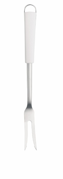 Вилка для мяса Brabantia, цвет: белый. 400445400445 Вилка для мяса Brabantia, цвет: белый. 400445400445Вилка для мяса Brabantia станет вашим незаменимым помощником на кухне. Рабочая часть вилки выполнена из стали, ручка изготовлена из пластика. Вилка предназначена для удобства перекладывания кусочков мяса в процессе приготовления, а также накладывания готового блюда на тарелки. Вилка для мяса Brabantia - практичный и необходимый подарок любой хозяйке! Характеристики: Материал: пластик, сталь. Размер: 35 см х 9,5 см х 5 см. Цвет: белый. Артикул: 400445. Гарантия производителя: 5 лет.