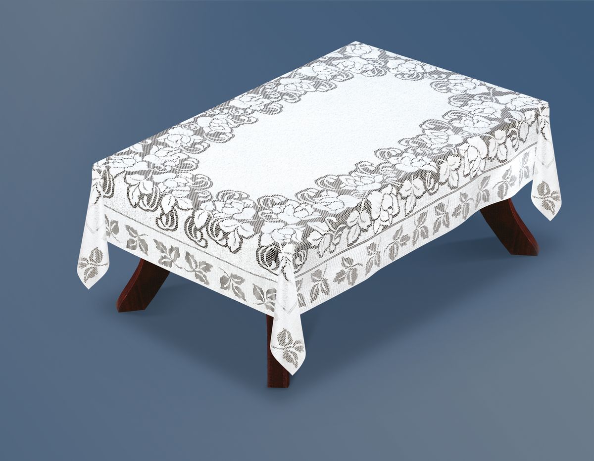 Скатерть Haft Silver Line, прямоугольная, цвет: белый, 180 x 130 см. 221660/130221660/130 Скатерть Haft Silver Line, прямоугольная, цвет: белый, 180 x 130 см. 221660/130221660/130Великолепная прямоугольная скатерть Haft Silver Line, выполненная из полиэстера, органично впишется в интерьер любого помещения, а оригинальный дизайн удовлетворит даже самый изысканный вкус. Скатерть изготовлена из сетчатого материала с ажурным цветочным рисунком. Скатерть Haft Silver Line создаст праздничное настроение и станет прекрасным дополнением интерьера гостиной, кухни или столовой.
