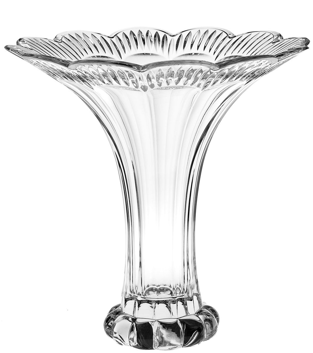 Ваза Crystal Bohemia, высота 30 см990/81604/0/33010/305-109 Ваза Crystal Bohemia, высота 30 см990/81604/0/33010/305-109Ваза Crystal Bohemia выполнена из прочного высококачественного хрусталя, имеет неровные края и декорирована рельефом. Она излучает приятный блеск и издает мелодичный звон. Ваза сочетает в себе изысканный дизайн с максимальной функциональностью. Ваза не только украсит дом и подчеркнет ваш прекрасный вкус, но и станет отличным подарком. Высота: 30 см. Диаметр по верхнему краю: 30 см. Диаметр основания: 11,5 см.