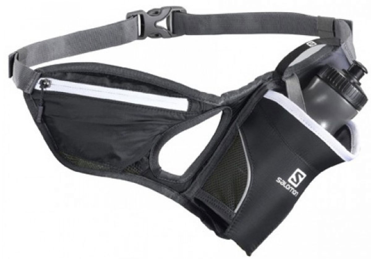 Сумка поясная Salomon Hydro 45 Belt, цвет: черныйL32912500 Сумка поясная Salomon Hydro 45 Belt, цвет: черныйL32912500Пояс Salomon Hydro 45 Belt для бутылки с водой с креплением под углом 45 градусов. Дополнительный потайной карман - для удобства и легкого доступа во время не очень длительных забегов. Особенности: Система вентиляции Airvent. Регулируемый пояс. Внешний карман на молнии. 3D-бутылка объемом 600 мл. Фиксатор бутылки 4D.