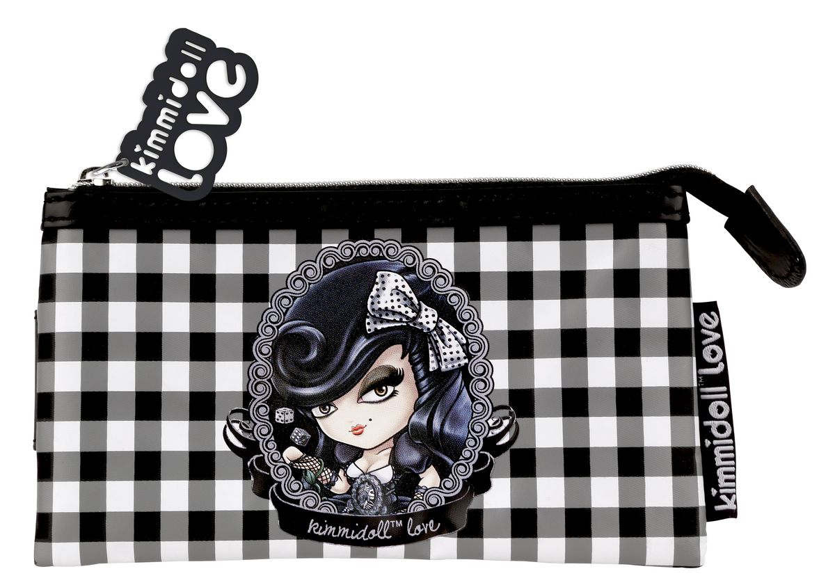 Кошелек-визитница Kimmidoll Белла Донна (Жизнь и рок-н-ролл)KLF273 Кошелек-визитница Kimmidoll Белла Донна (Жизнь и рок-н-ролл)KLF273Кошелек-визитница Kimmidoll Белла Донна (Жизнь и рок-н-ролл) выполнен из искусственной кожи и нейлона с изображением Белла Донны - талисмана жизни и рок-н-ролла. Изделие закрывается на застежку-молнию и содержит одно отделение. С задней стороны кошелька под хлястиком, закрывающимся на магнитную кнопку, расположены два накладных кармашка. Бегунок оформлен декоративным элементом с перфорированной надписью Kimmidoll Love, выполненным из пластика. Изделие можно использовать в качестве кошелька, визитницы или ключницы. Привет, меня зовут Белла Донна! Я талисман жизни и рок-н-ролла. Похоже, что бензин течет в ваших жилах и наполняет ритмом вашу жизнь. Вдавливая педаль газа в пол, вы ни перед кем и ни перед чем не останавливаетесь! Так что пристегните ремень и вперед!