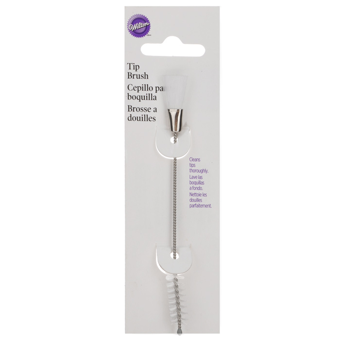 Кисть кондитерская Wilton, с ершом, длина 10,5 смWLT-418-1123 Кисть кондитерская Wilton, с ершом, длина 10,5 смWLT-418-1123Кисть кондитерская Wilton станет вашим незаменимым помощником на кухне. Она изготовлена из металла, имеет пластиковые щетинки. С противоположного конца ручки кисть оснащена небольшим ершиком, который отлично подходит для очистки небольших емкостей. Кисть Wilton - практичный и необходимый подарок любой хозяйке!