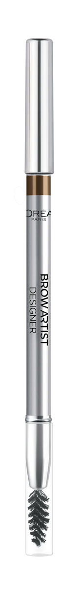 LOreal Paris Карандаш для бровей Brow Artist, оттенок 303, темно-коричневый, 5 гA6506103 LOreal Paris Карандаш для бровей Brow Artist, оттенок 303, темно-коричневый, 5 гA6506103Карандаш для бровей Color Riche равномерно прокрашивает и моделирует форму бровей благодаря встроенной мягкой щеточке. Придайте взгляду характер!