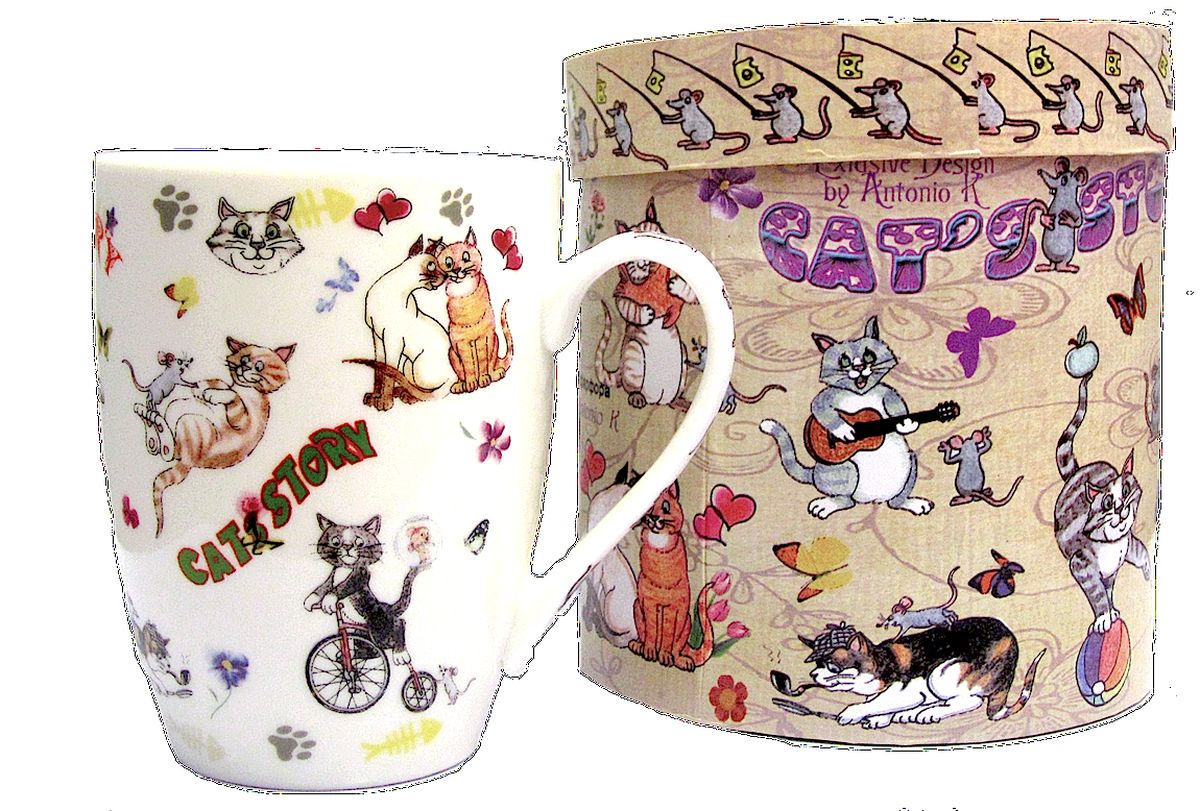 Кружка GiftLand Веселые кошки, 350 млM1114-BON-Cat Кружка GiftLand Веселые кошки, 350 млM1114-BON-CatКружка GiftLand Веселые кошки изготовлена из костяного фарфора и оформлена красочным изображением забавных кошек. Кружка упакована в красивую подарочную коробку. Оригинальная кружка порадует вас ярким дизайном и станет неизменным атрибутом чаепития. Прекрасно подойдет в качестве сувенира. Диаметр кружки: 8 см. Высота: 10,5 см. Объем: 350 мл.
