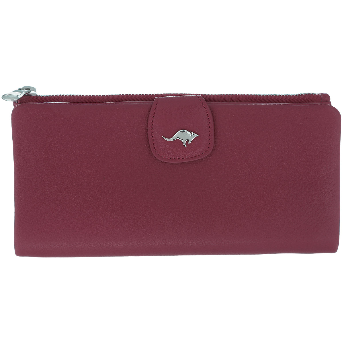 Портмоне-клатч Cangurione, цвет: красный. 2199-006 A/Red2199-006 A/Red Портмоне-клатч Cangurione, цвет: красный. 2199-006 A/Red2199-006 A/RedМодное портмоне-клатч Cangurione выполнен из высококачественной натуральной кожи. Портмоне закрывается на хлястик с кнопкой и состоит из 1 глубокого отделения на застежке-молнии. Портмоне также включает в себя 2 отделения для купюр и бумаг, и имеет 12 горизонтальных кармашков для банковских карт и визиток и 1 вместительное отделение для монет и купюр на застежке-молнии. На тыльной стороне портмоне-клатча расположен прорезной карман на молнии. Фурнитура выполнена из металла серебристого цвета. Стильное портмоне-клатч Cangurione - это практичный и модный аксессуар, который подойдет к любому настроению. Изысканный дизайн сочетает классические формы с современным оригинальным оформлением. Удобное и эффектное, портмоне Cangurione поможет вам подчеркнуть свою уникальность и станет финальным штрихом в создании вашего неповторимого образа.