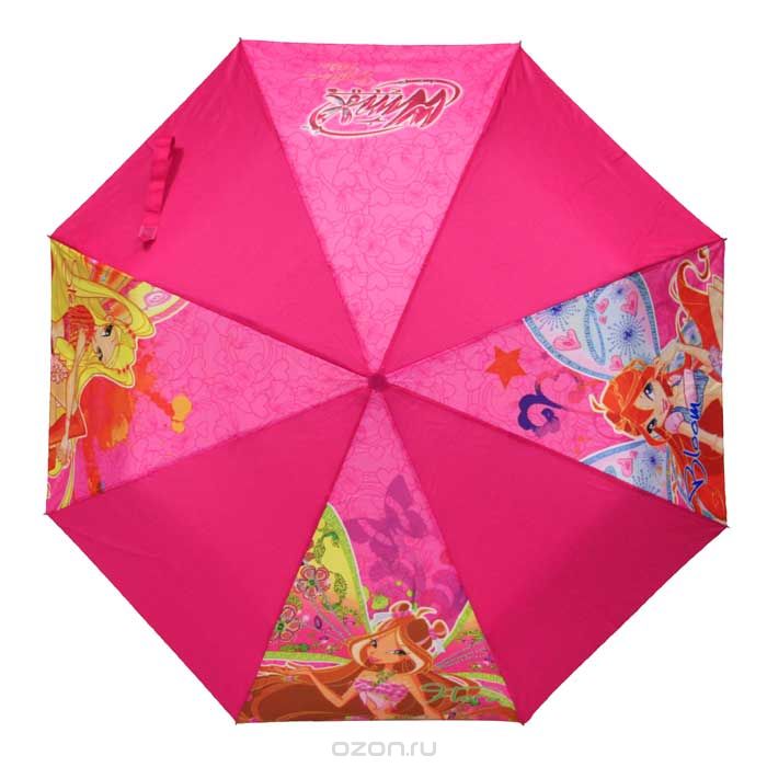 Зонт детский Winx Club. 6269262692 Зонт детский Winx Club. 6269262692Складной детский зонтик с металлическими спицами серии Winx Club станет замечательным подарком для вашей малышки и защитит ее не только от дождя, но и от солнца. Красочный дизайн зонтика с изображением девочек-фей поднимет настроение и станет незаменимым атрибутом прогулки. Благодаря легкому механизму выдвижной ручки ребенок самостоятельно сможет открывать и закрывать зонтик. Для удобства переноски зонтик имеет чехол и веревочку-петельку на ручке. Сериал Школа волшебниц (Winx Club) повествует о приключениях девочек-фей подросткового возраста, обучающихся магии для поддержания мира в измерении Магикс. Но, кроме того, как и у всех обычных девушек, у фей есть проблемы с личной жизнью, с дружбой и осознанием своего места в этом мире.