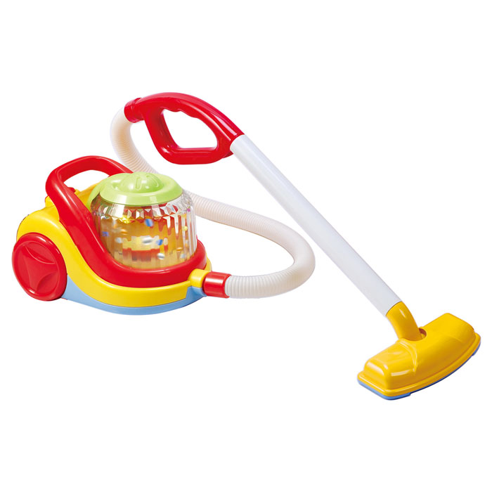 Playgo Пылесос Compact Vacuum CleanerPlay 3470 Playgo Пылесос Compact Vacuum CleanerPlay 3470Пылесос Playgo My Vacuum Cleaner непременно понравится вашему малышу и не позволит ему скучать. Пылесос выполнен из прочного безопасного пластика ярких цветов и оснащен удобной ручкой для переноски. При включении пылесоса, в прозрачном барабане на корпусе будут вращаться и сверкать красочные конфетти. Длинный гибкий шланг пылесоса, а также удобная эргономичная ручка сделают игру малыша комфортной и приятной. Такая игрушка поможет ребенку развить звуковое восприятие, мелкую моторику рук и координацию движений, а также станет важным элементом сюжетно-ролевых игр ребенка и познакомит его с работой настоящих бытовых приборов. Порадуйте вашего малыша таким замечательным подарком! Необходимо докупить 3 батарейки напряжением 1,5V типа АА (не входят в комплект).