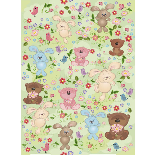 Рисовая бумага для декупажа Craft Premier, A3, 25г/м, Зайки и медведиCP09491 Рисовая бумага для декупажа Craft Premier, A3, 25г/м, Зайки и медведиCP09491Плотность бумаги 25 г/м