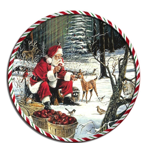 Подставка под горячее GiftnHome Санта с животными, диаметр 17 смRCST -01-Santa with Anima Подставка под горячее GiftnHome Санта с животными, диаметр 17 смRCST -01-Santa with AnimaКруглая подставка под горячее GiftnHome Санта с животными выполнена из пробки. Изделие, украшенное красочным изображением, идеально впишется в интерьер современной кухни. Ламинированное покрытие изделий обеспечивает стойкость к высоким температурам. Изделия легко очистить от пятен влажной губкой. Каждая хозяйка знает, что подставка под горячее - это незаменимый и очень полезный аксессуар на каждой кухне. Ваш стол будет не только украшен оригинальной подставкой с красивым рисунком, но и сбережен от воздействия высоких температур ваших кулинарных шедевров. Не рекомендуется полностью погружать изделие в воду. Предельная температура 90°С. Диаметр подставки: 17 см. Толщина подставки: 0,5 см.