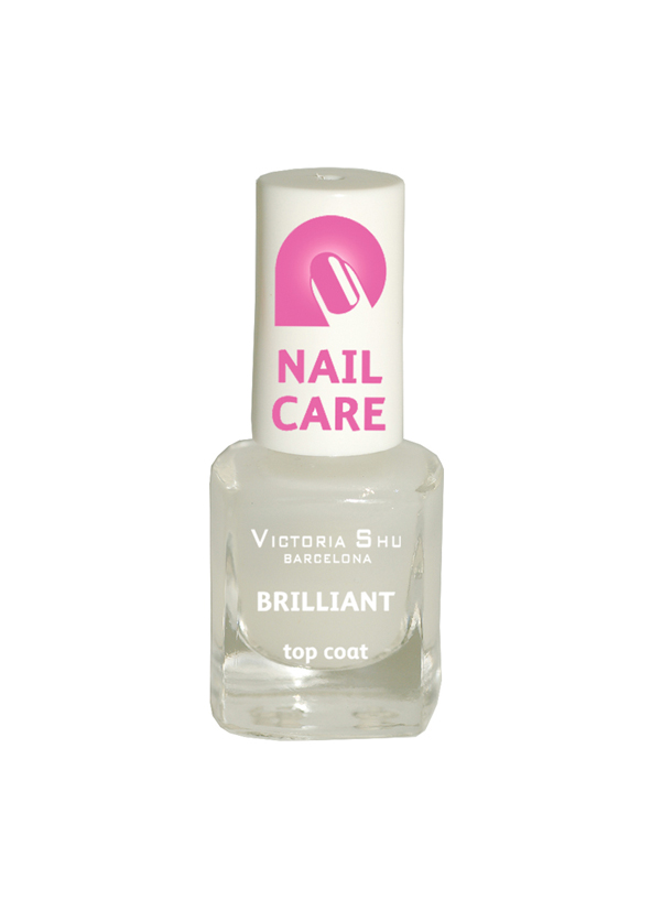 Victoria Shu Верхнее покрытие для ногтей Brilliant, 6 мл901V15481 Victoria Shu Верхнее покрытие для ногтей Brilliant, 6 мл901V15481новая формула покрытия, продлевает стойкость лака до 10 дней, предотвращая отслаивание, специальные микрочастицы, содержащиеся в средстве, создают на поверхности лака ослепительный блеск, проникая сквозь все слои маникюра, высушивает их в течение 1 минуты.