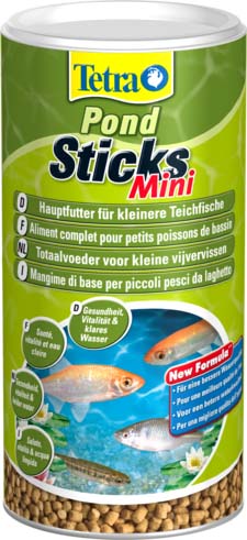 Корм для прудовых рыб Tetra Pond Sticks Mini, мини-палочки, 135 г187665 Корм для прудовых рыб Tetra Pond Sticks Mini, мини-палочки, 135 г187665Корм Tetra Pond Sticks Mini - высококачественный сбалансированный корм в виде палочек для всех видов прудовых рыб. Палочки не опускаются на дно, а плавают на поверхности. Корм обеспечивает полноценное и биологически сбалансированное питание. Содержит все необходимые питательные вещества, витамины и микроэлементы. Подходящая форма и хорошая усвояемость корма гарантирует сохранение качества воды. Идеально подходит для ежедневного кормления. Вес: 135 г. Товар сертифицирован.