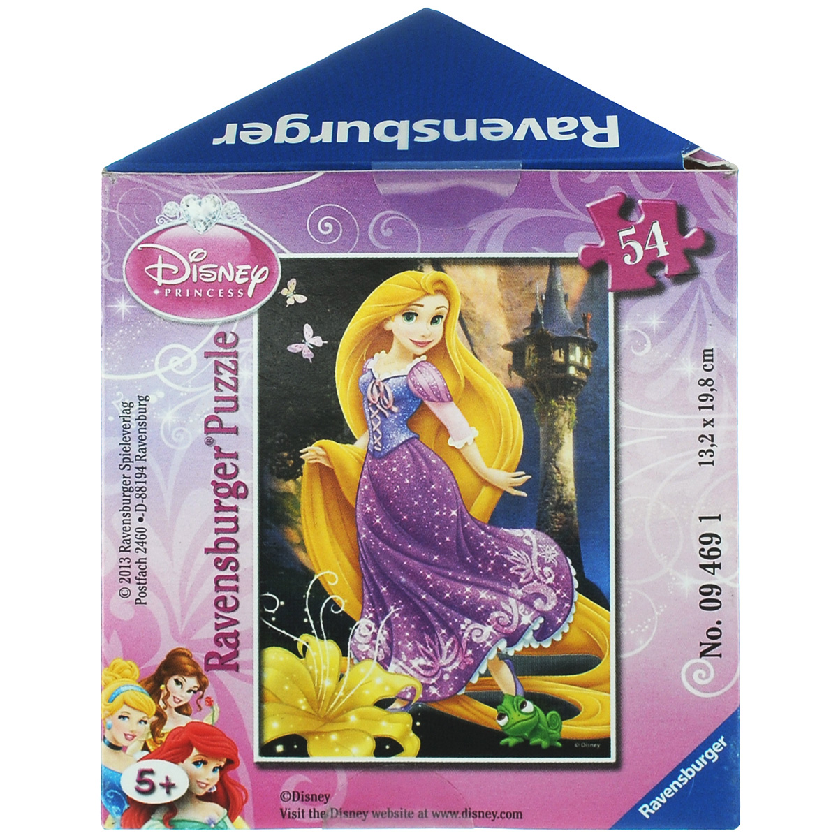 Ravensburger Рапунцель. Мини-пазл, 54 элемента73320 Ravensburger Рапунцель. Мини-пазл, 54 элемента73320Мини-пазл Ravensburger Рапунцель, без сомнения, придется по душе вашему ребенку. Собрав этот пазл, включающий в себя 54 элемента, вы получите великолепную картинку с изображением длинноволосой принцессы Рапунцель. Каждая деталь имеет свою форму и подходит только на свое место. Нет двух одинаковых деталей! Пазл изготовлен из картона высочайшего качества. Все изображения аккуратно отсканированы и напечатаны на ламинированной бумаге. Собирание пазла развивает мелкую моторику у ребенка, тренирует наблюдательность, логическое мышление, знакомит с окружающим миром, с цветом и разнообразными формами.