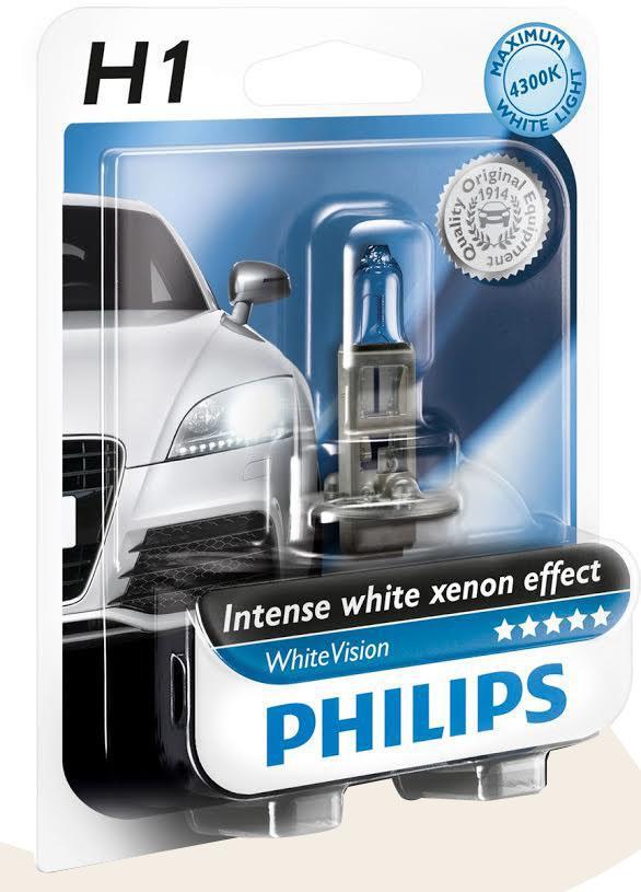 Галогенная автомобильная лампа Philips White Vision H1 12V-55W (P14,5s) абсолютно белый свет (1шт.) 12258WHVB112258WHVB1 (бл.) Галогенная автомобильная лампа Philips White Vision H1 12V-55W (P14,5s) абсолютно белый свет (1шт.) 12258WHVB112258WHVB1 (бл.)Уже в течение 100 лет компания Philips остается в авангарде автомобильного освещения, внедряя технологические инновации, которые впоследствии становятся стандартом для всей отрасли. Сегодня каждый второй автомобиль в Европе и каждый третий в мире оснащены световым оборудованием Philips. Соответствие нормам ECE Philips Automotive предлагает лучшие в классе продукты и услуги на рынке оригинальных комплектующих и послепродажного обслуживания автомобилей. Наши продукты производятся из высококачественных материалов и соответствуют самым высоким стандартам, чтобы обеспечить максимальную безопасность и комфортное вождение для автомобилистов. Вся продукция проходит тщательное тестирование, контроль и сертификацию (ISO 9001, ISO 14001 и QSO 9000) в соответствии с самыми высокими требованиями ECE. Многократное использование Где использовать лампу на 12 В? Решения Philips Automotive удовлетворят все нужды автомобилистов: дальний свет, ближний свет, передние...