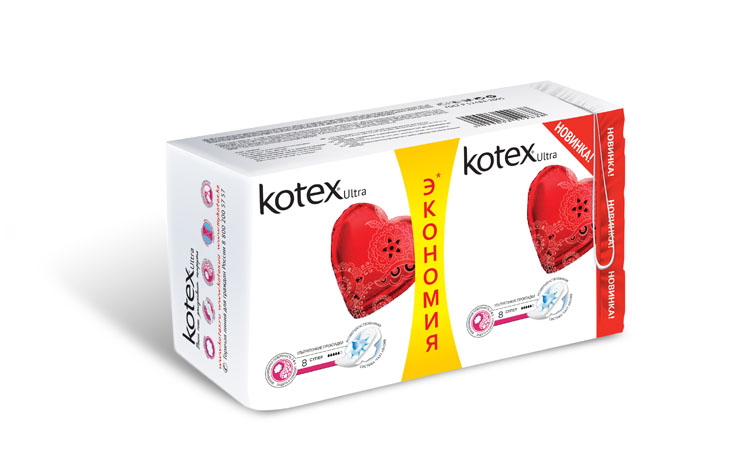 Kotex Гигиенические прокладки Ultra. Super с крылышками, с сеточкой, 16 шт26061140121 Kotex Гигиенические прокладки Ultra. Super с крылышками, с сеточкой, 16 шт26061140121Ультратонкие гигиенические прокладки Kotex Ultra. Супер с крылышками, с поверхностью сеточка предназначены для обильных выделений. 2-в-1: защита и комфорт - впитываемость cеточки и комфорт мягкой поверхности для комфорта кожи; Мягкие крылышки, которые лучше крепятся к белью и способствуют комфортной носке; Эстетичная форма прокладки, которая не сминается и не скручивается благодаря барьерчикам для еще больше комфорта; Улучшенная система быстрого впитывания Fast Absorb с новым впитывающим центром; Новая прокладка тоньше на 1,3 мм для большего комфорта; Современная и удобная упаковка - сумочка с затягивающимися веревочками.