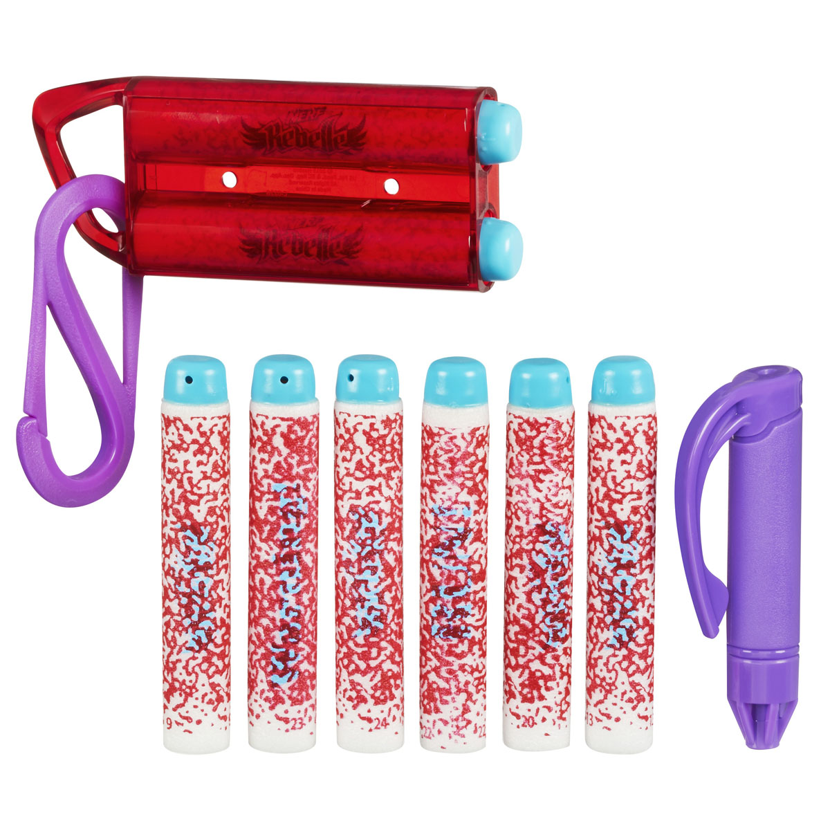 Nerf Rebelle Комплект из 8 стрел для секретных сообщенийA8861 Nerf Rebelle Комплект из 8 стрел для секретных сообщенийA8861Набор Nerf Rebelle состоит из 8 безопасных стрел яркого цвета, выполненных из мягкого и гибкого вспененного полимера с пластиковым наконечником. Обтекаемая и динамичная конструкция дротиков позволяет стрелять более прицельно, делая игру еще более интересной. Оформлены стрелы яркими рисунками. В комплект также входят маркер для невидимых сообщений и дешифратор секретных сообщений, дополненный карабином. Набор стрел Nerf Rebelle подходит для бластеров Nerf Rebelle.