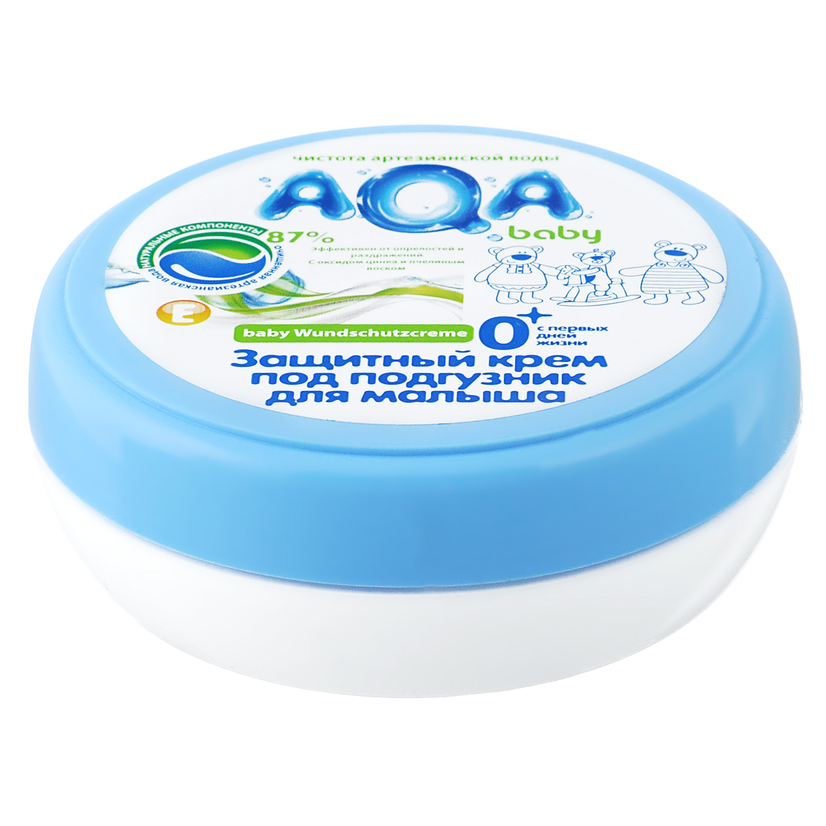 AQA baby Защитный крем под подгузник для малыша2012101 AQA baby Защитный крем под подгузник для малыша2012101Эффективно предотвращает появление опрелостей на нежных участках кожи, защищает от раздражений благодаря оксиду цинка и натуральному пчелиному воску. При появлении покраснений быстро успокаивает и способствует регенерации кожи. Масло подсолнечника и витамин Е смягчают и увлажняют кожу. Используется с рождения.