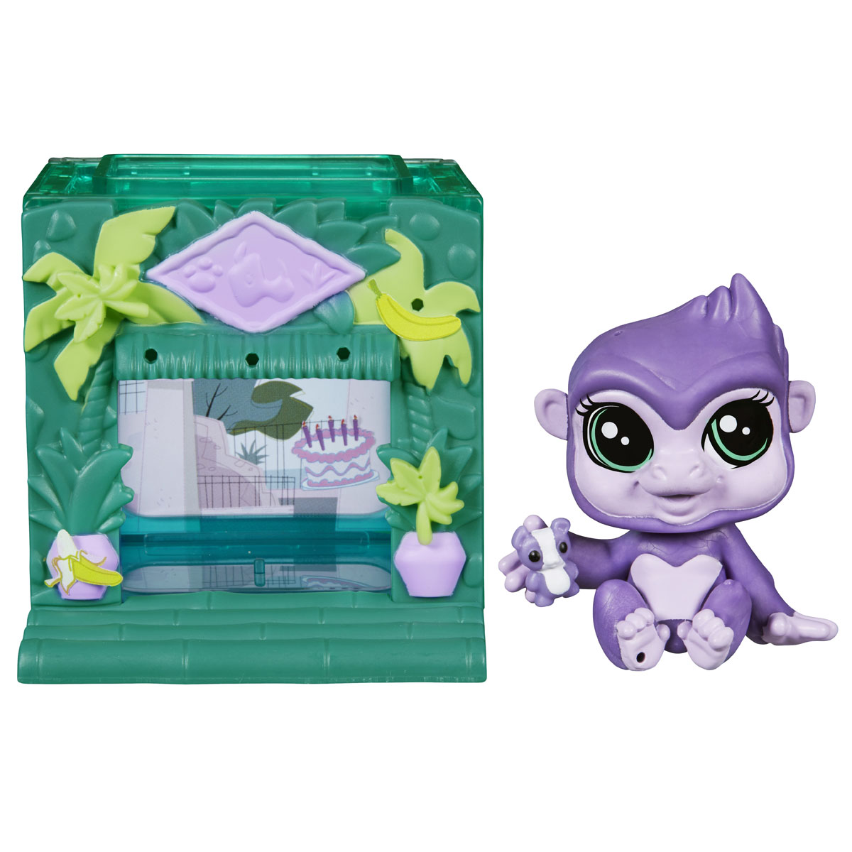 Littlest Pet Shop Игровой набор Sunshine SweetnessB0113_B3807_Solid Littlest Pet Shop Игровой набор Sunshine SweetnessB0113_B3807_SolidЯркий игровой набор Littlest Pet Shop Sunshine Sweetness привлечет внимание вашей малышки и не позволит ей скучать. Набор включает в себя домик с красочным фасадом, 3 аксессуара в виде листьев и маленькой панды, тематические наклейки и фигурку очаровательного зверька с большими глазками. Голова игрушки подвижна. Благодаря маленьким размерам фигурки ребенок сможет брать ее с собой на прогулку или в гости. Набор совместим с другими наборами Littlest Pet Shop - соберите веселых друзей, и вы сможете составить их домики в настоящий звериный городок! Порадуйте свою малышку таким замечательным подарком, и она проведет множество увлекательных часов, играя с ним и придумывая свои удивительные истории!