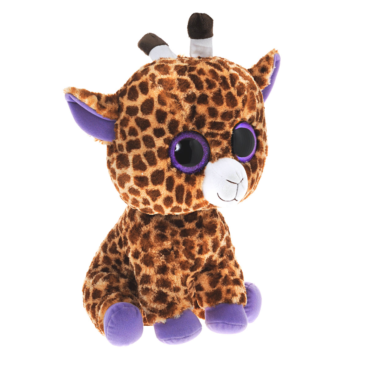 Мягкая игрушка Beanie Boos Жираф Safari, 45 см36801 Мягкая игрушка Beanie Boos Жираф Safari, 45 см36801Очаровательная мягкая игрушка Beanie Boos Жираф Safari, выполненная в виде милого жирафика, непременно вызовет улыбку и симпатию и у детей, и у взрослых. Забавный жираф с выразительными фиолетовыми глазками изготовлен из высококачественного мягкого текстильного материала с набивкой из синтепона. Как и все игрушки серии Beanie Boos, эта игрушка изготовлена вручную, с любовью и вниманием к деталям. Удивительно мягкая игрушка принесет радость и подарит своему обладателю мгновения нежных объятий и приятных воспоминаний. Великолепное качество исполнения делают эту игрушку чудесным подарком к любому празднику. Трогательная и симпатичная, она непременно порадует детей и взрослых.