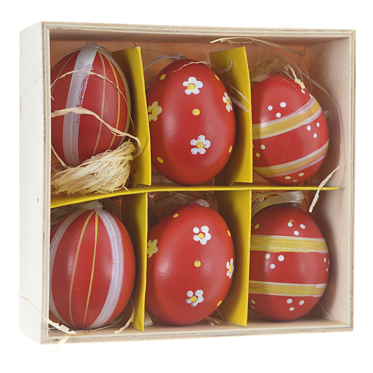 Декоративные подвесные пасхальные яйца "Феникс-презент", 6 шт. 36906
