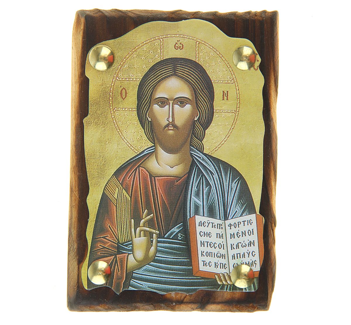 Икона Иисус Христос, 7,5 х 11 см137006 Икона Иисус Христос, 7,5 х 11 см137006Икона Иисус Христос выполнена из картона, с нанесенным изображением, который крепиться на деревянную дощечку, обработанную огнем. На обратной стороне имеется отверстие, благодаря которому икону удобно вешать на стену. Изображенный образ полностью соответствует канонам Русской Православной Церкви. Такая икона будет прекрасным подарком с духовной составляющей.