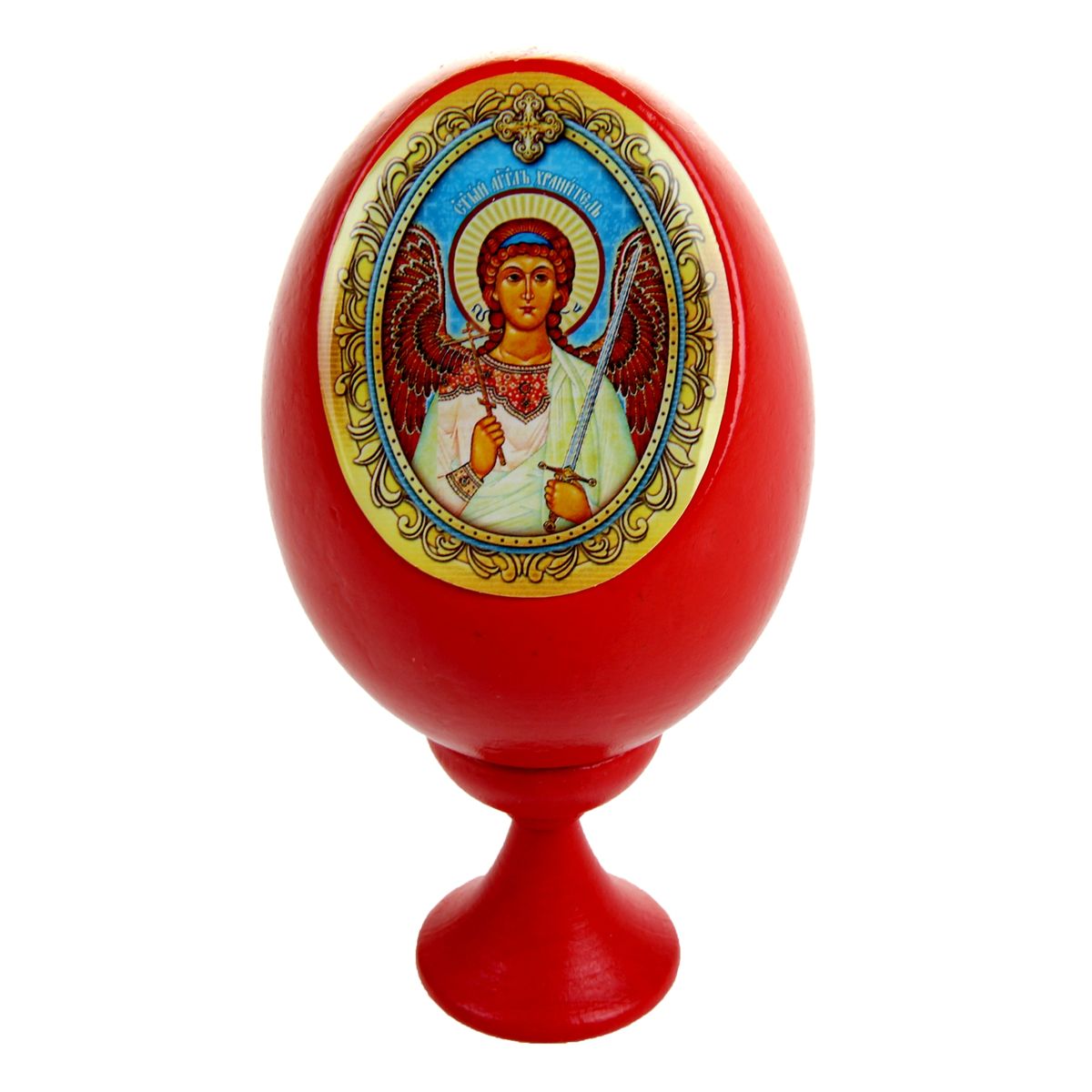 Яйцо декоративное Sima-land Ангел Хранитель, на подставке, высота 11 см888763 Яйцо декоративное Sima-land Ангел Хранитель, на подставке, высота 11 см888763Декоративное яйцо Sima-land Ангел Хранитель изготовлено из дерева. Яйцо оформлено яркой наклейкой, покрытой смоляным слоем, с красочным изображением Ангела Хранителя. Изделие располагается на деревянной подставке. Декоративное яйцо Sima-land Ангел Хранитель принесет в ваш дом ощущение торжества, душевного уюта и станет идеальным подарком на Пасху. Диаметр яйца: 5,5 см. Высота яйца: 8 см. Размер подставки: 3 см х 3 см х 3,5 см.
