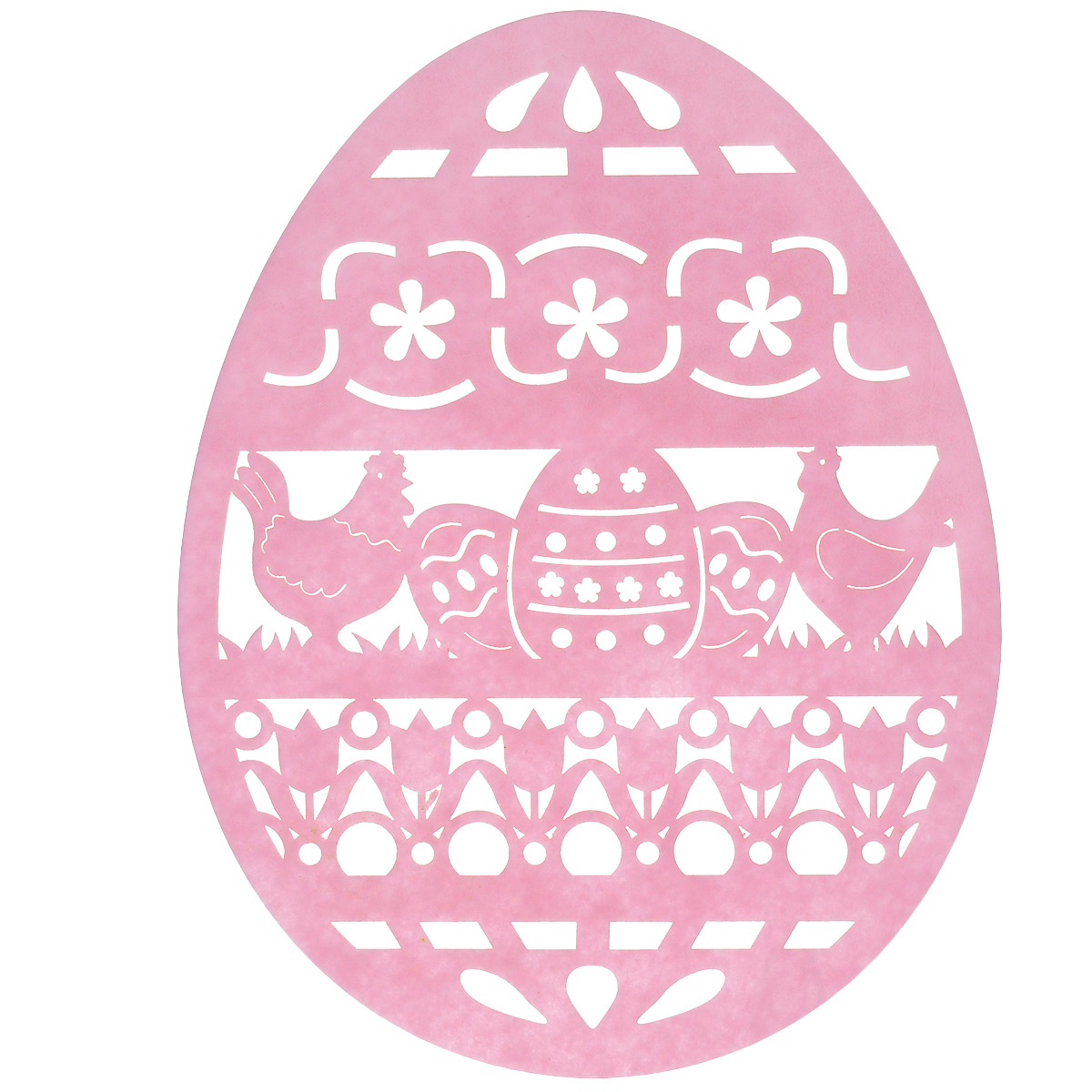 Салфетка Home Queen Веселый праздник, цвет: розовый, 25 х 33 х 0,2 см66842_5 Салфетка Home Queen Веселый праздник, цвет: розовый, 25 х 33 х 0,2 см66842_5Салфетка Home Queen Веселый праздник изготовлена из фетра, выполнена в форме яйца и имеет красивую перфорацию. Вы можете использовать салфетку для декорирования стола, комода, журнального столика. В любом случае она добавит в ваш дом стиля, изысканности и неповторимости и убережет мебель от царапин и потертостей. Размер салфетки: 25 см х 33 см х 0,2 см.
